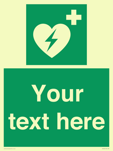 Custom Defibrillator Sign